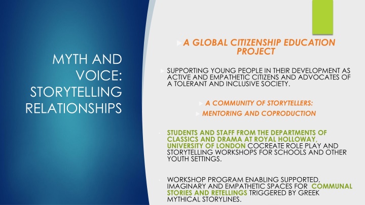 a global citizenship education project n.w