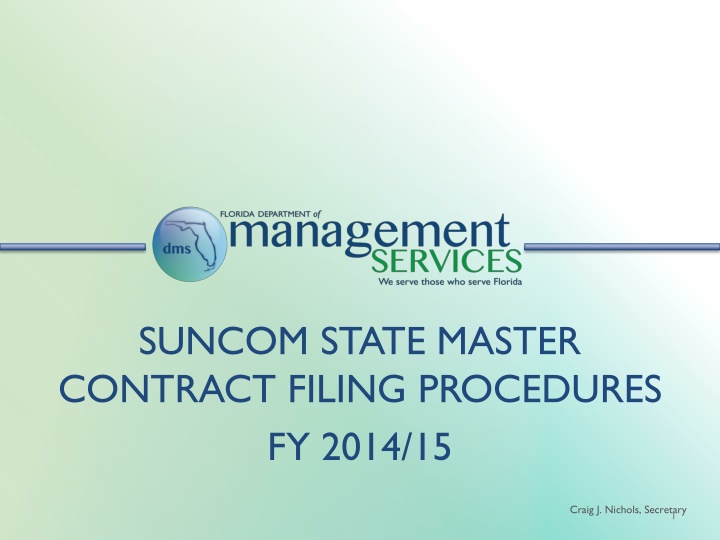 suncom state master contract filing procedures n.w
