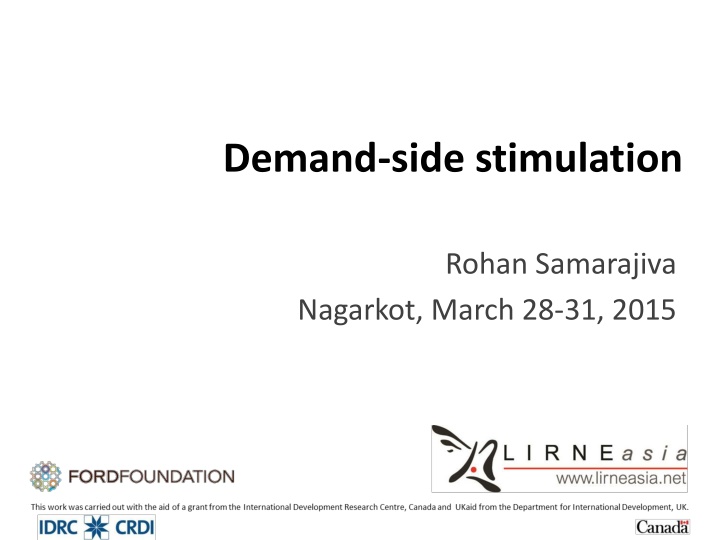 demand side stimulation n.w