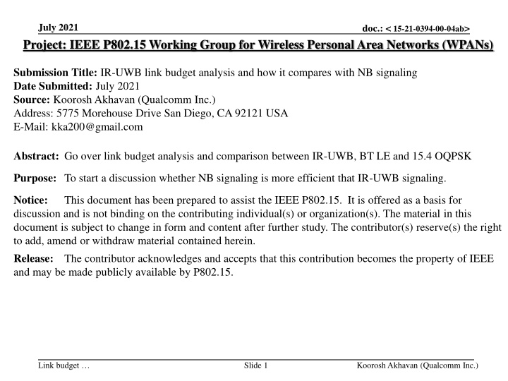 july 2021 project ieee p802 15 working group n.w