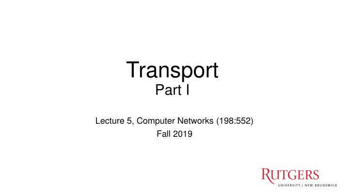 transport part i n.w