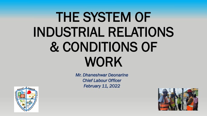 the system of the system of industrial relations n.w