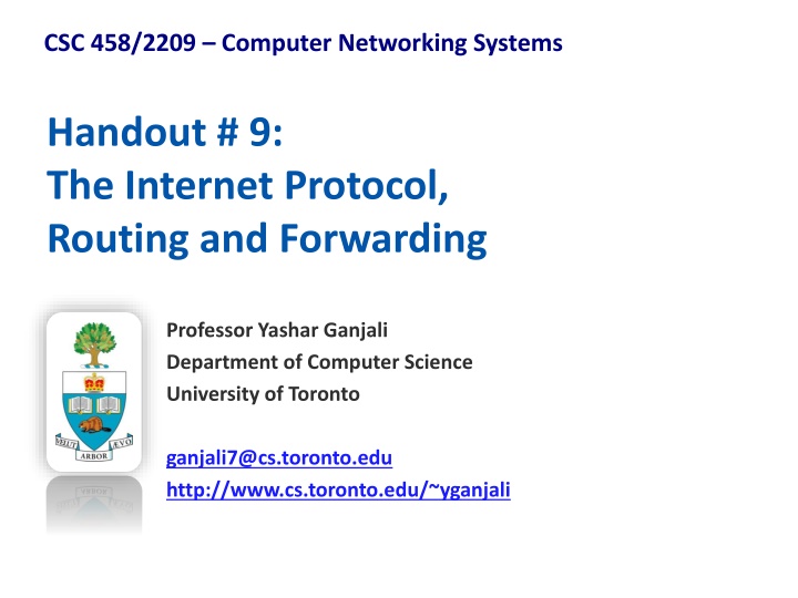 csc 458 2209 computer networking systems n.w