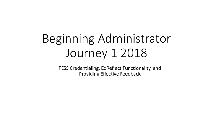 beginning administrator journey 1 2018 n.w