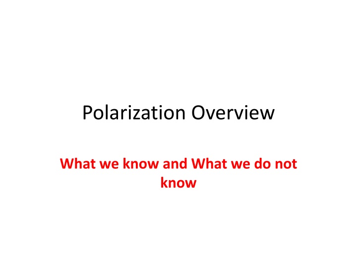 polarization overview n.w