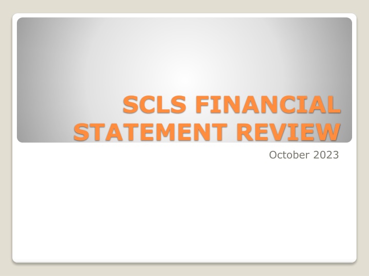 scls financial statement review n.w
