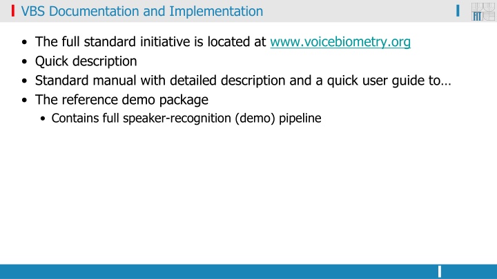 vbs documentation and implementation n.w