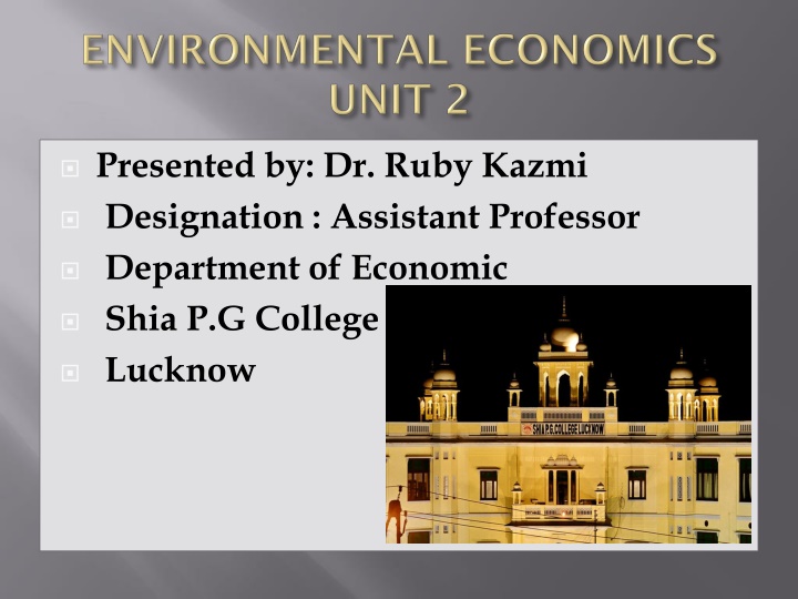 presented by dr ruby kazmi designation assistant n.w