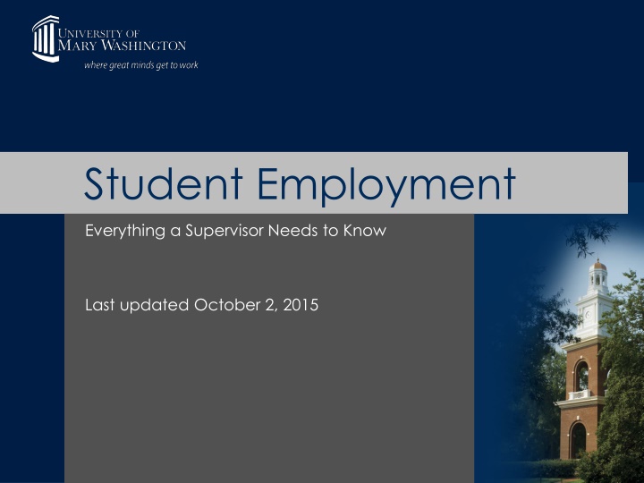 student employment n.w