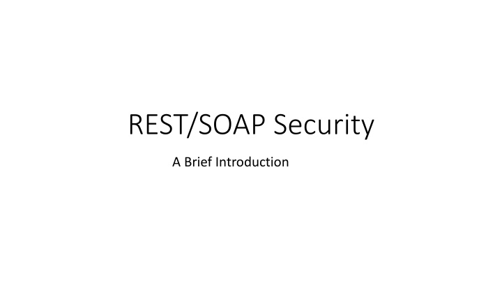 rest soap security n.w