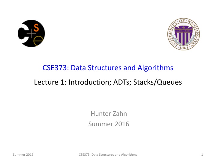 cse373 data structures and algorithms n.w