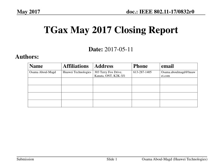 may 2017 n.w