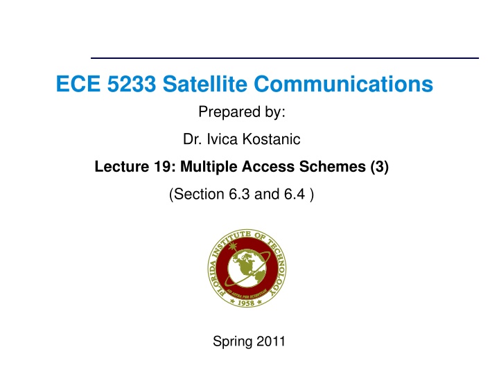 ece 5233 satellite communications prepared by n.w