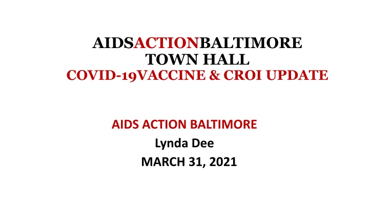 aidsactionbaltimore town hall covid 19vaccine n.w