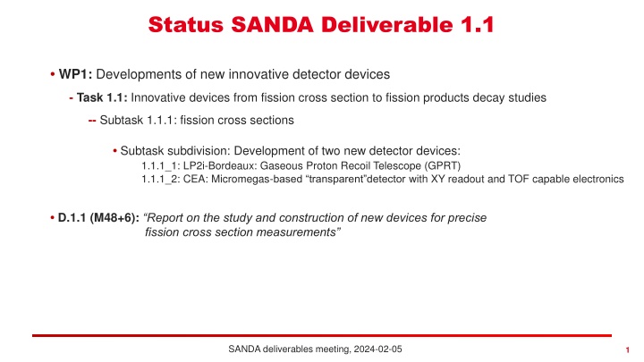 status sanda deliverable 1 1 n.w