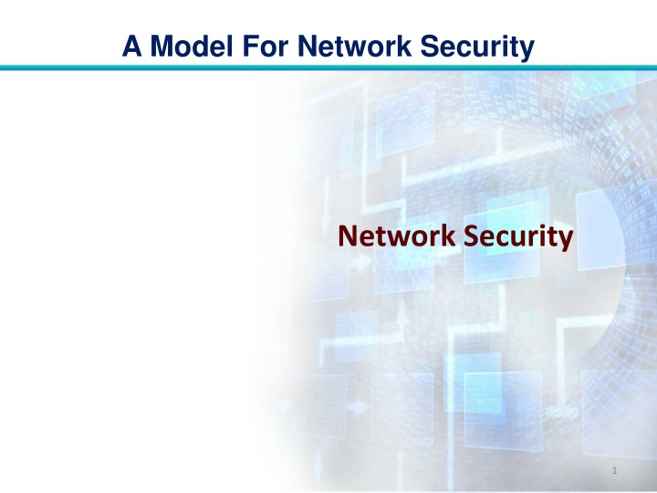 a model for network security n.w