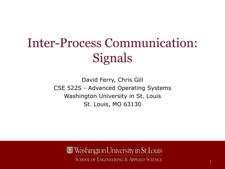 inter process communication signals n.w