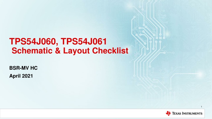 tps54j060 tps54j061 schematic layout checklist n.w