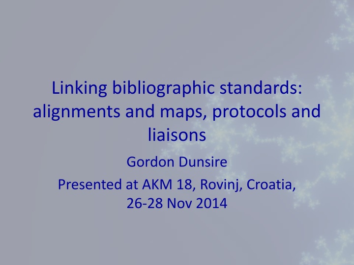 linking bibliographic standards alignments n.w