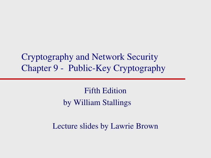 cryptography and network security chapter n.w