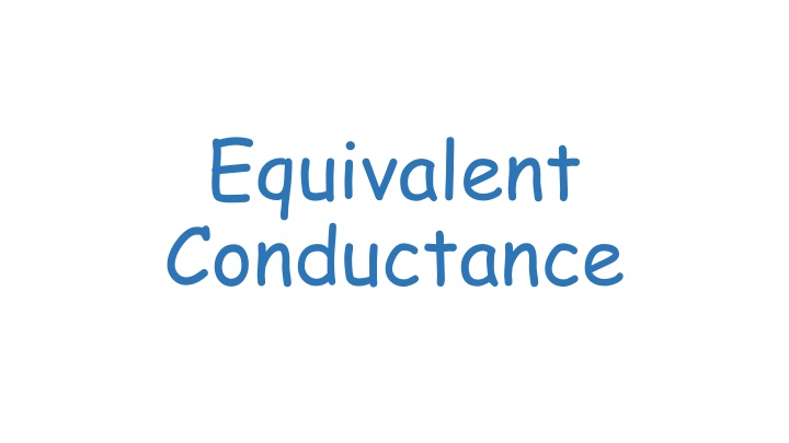 equivalent conductance n.w