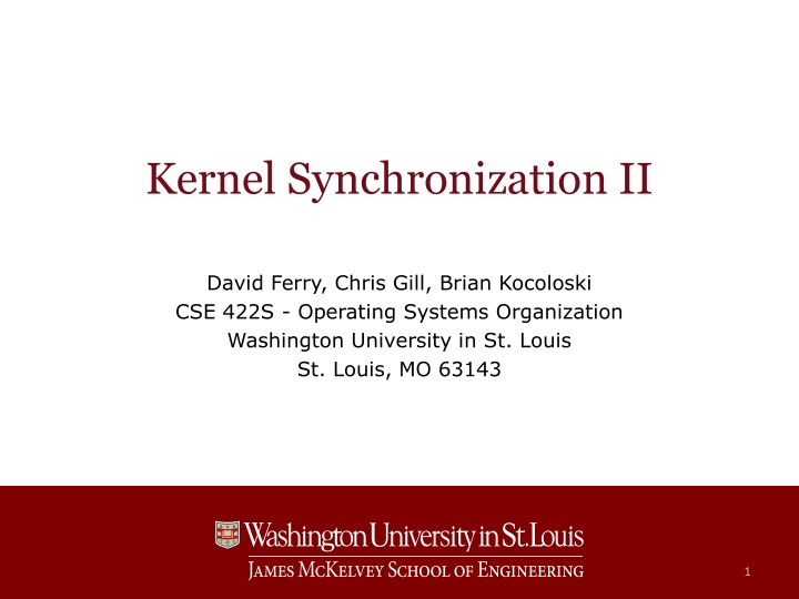 kernel synchronization ii n.w