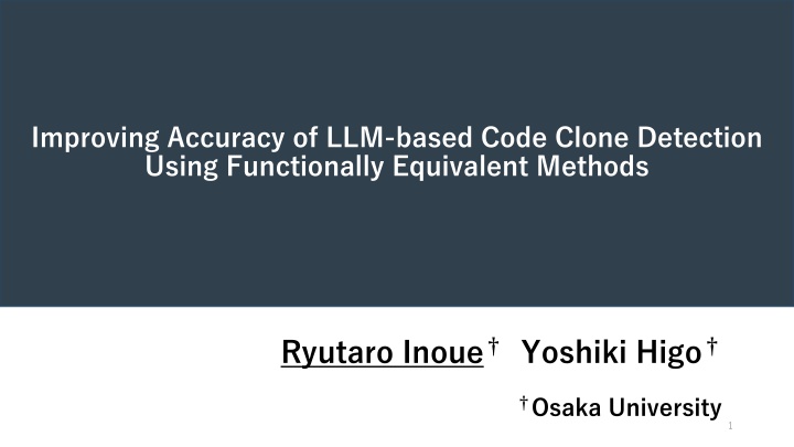 improving accuracy of llm based code clone n.w