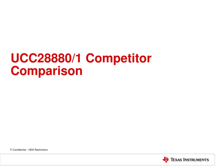 ucc28880 1 competitor comparison n.w