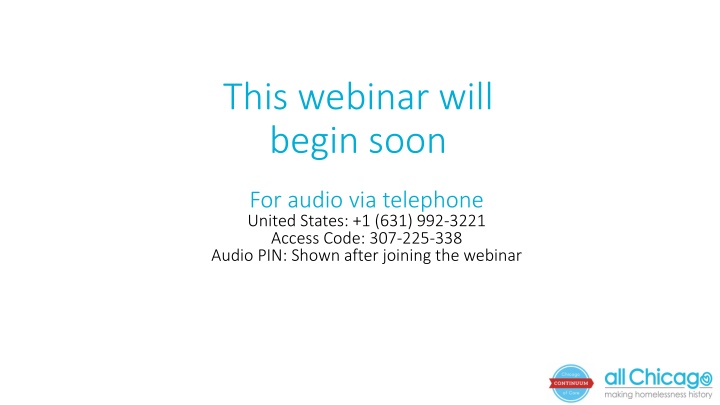 this webinar will begin soon n.w