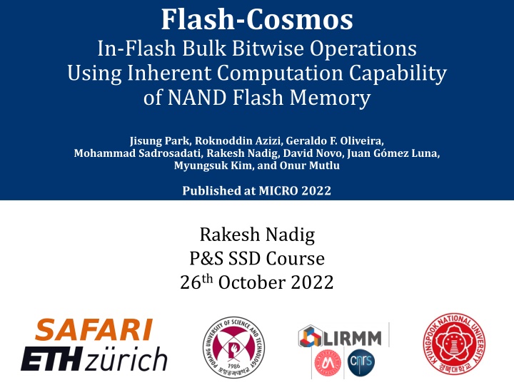 flash cosmos in flash bulk bitwise operations n.w
