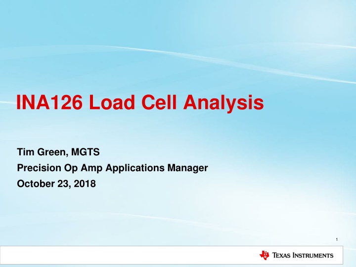 ina126 load cell analysis n.w