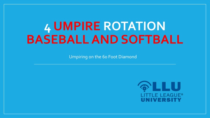 4 umpire rotation baseball and softball n.w