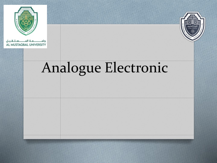 analogue electronic n.w