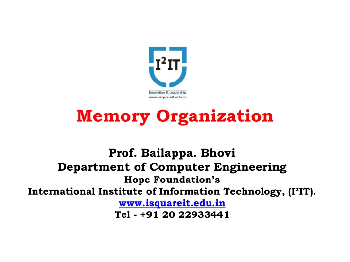 memory organization n.w