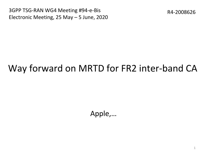 3gpp tsg ran wg4 meeting 94 e bis electronic n.w