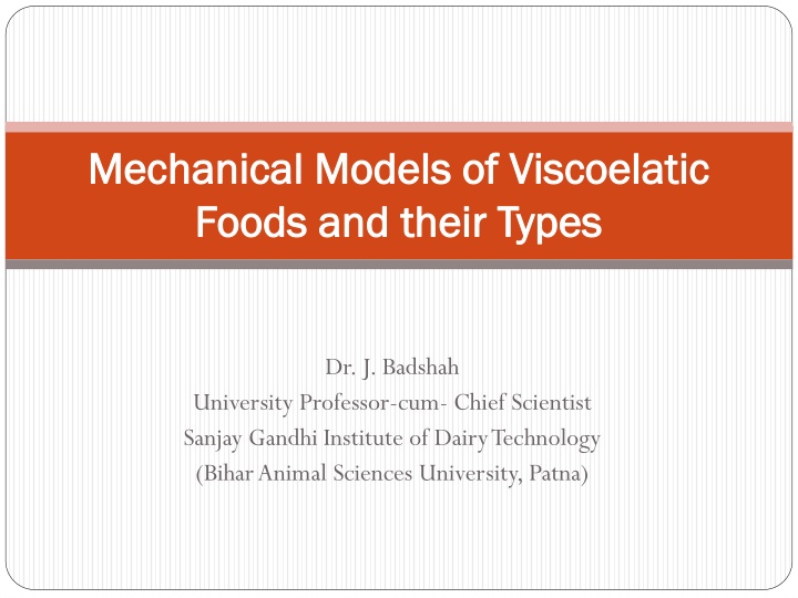mechanical models of viscoelatic mechanical n.w