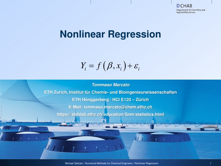 nonlinear regression n.w