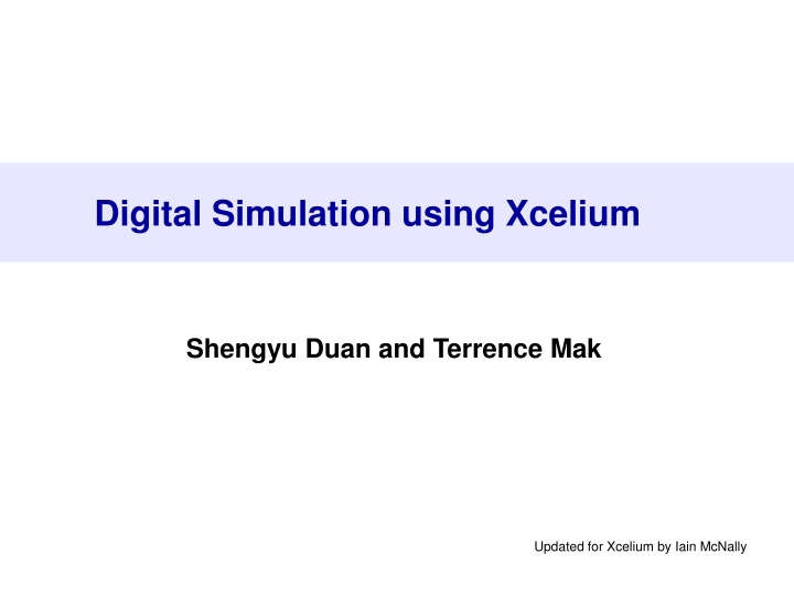 digital simulation using xcelium n.w