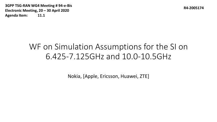 3gpp tsg ran wg4 meeting 94 e bis electronic n.w