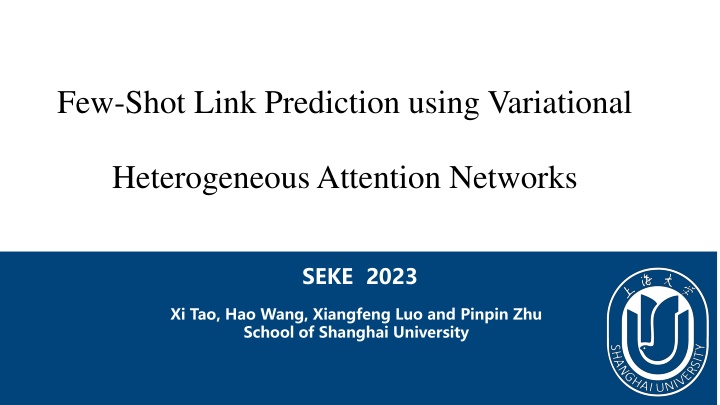 few shot link prediction using variational n.w