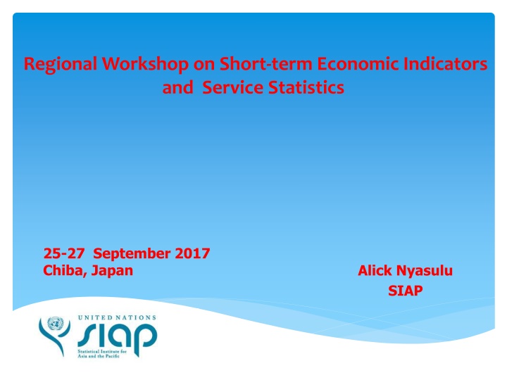 regional workshop on short term economic n.w