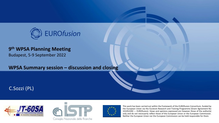 9 th wpsa planning meeting budapest 5 9 september n.w