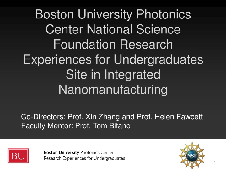 photonics center nsf reu inm june 9 2015 boston n.w