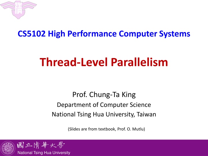 cs5102 high performance computer systems n.w