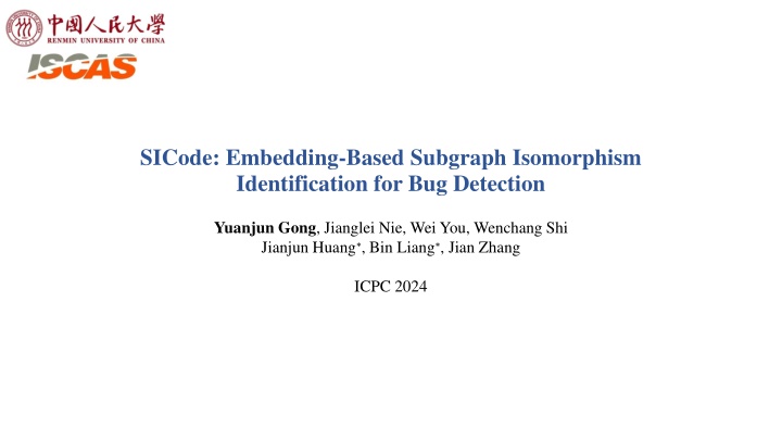 sicode embedding based subgraph isomorphism n.w