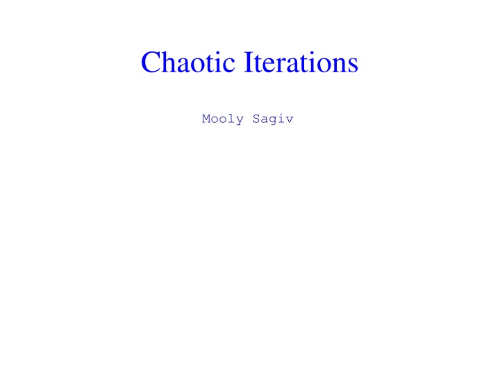chaotic iterations n.w