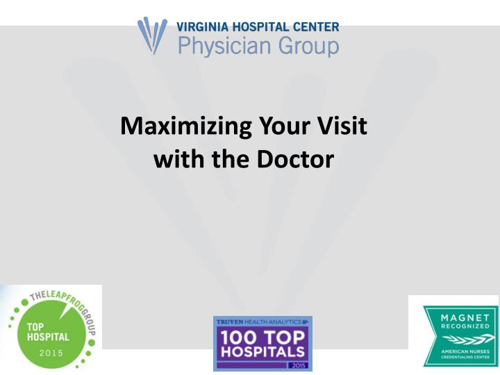 maximizing your visit with the doctor n.w
