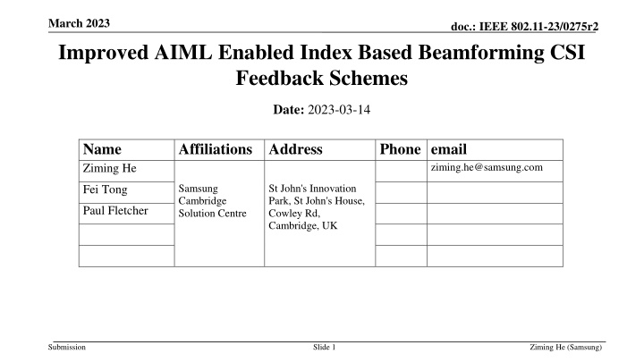 march 2023 improved aiml enabled index based n.w