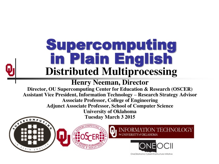 supercomputing supercomputing in plain english n.w