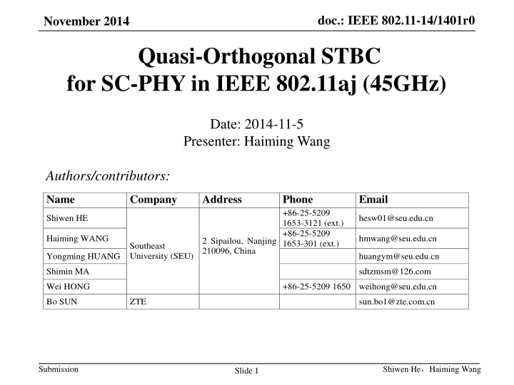 doc ieee 802 11 14 1401r0 n.w